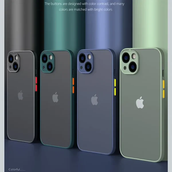 Luxury Matte Transparent TPU Square Phone Case For iPhone 15 14 13 12 11 Pro Max Mini XS XR X 8 Plus SE 2020 IPHON Hard PC Cover - Image 6