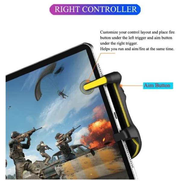 PUBG Trigger Controller Gamepad For Ipad Tablet Capacitance L1R1 Aim Button Joystick Grip For Mobile Phone FPS Game Accessories - Image 6