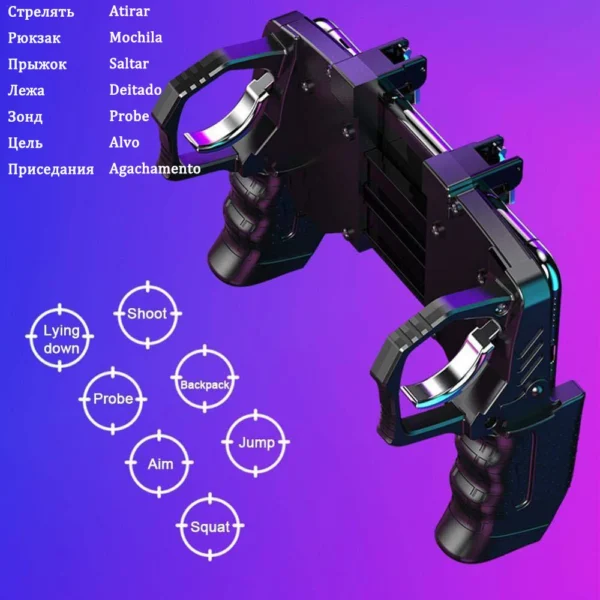 PUBG Controller Control for Phone Gamepad Joystick Android iPhone Trigger Free Fire Mobile Game Pad Pupg Hand Cellphone Gaming - Image 2