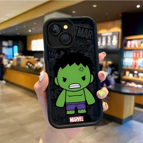 Marvel SuperHero Venom Hulk Deadpool Cartoon Phone Case for iPhone 15 14 ProMax XR XS 15 14Plus Dustproof Phone Protection Cover - Image 2