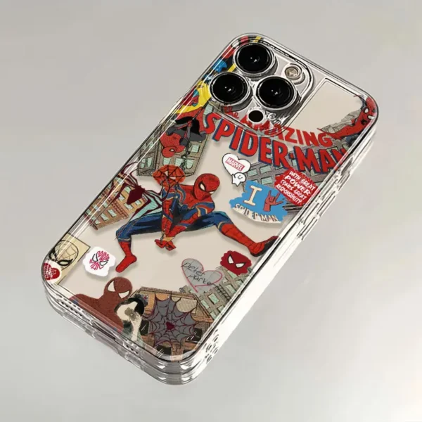 Marvel Spider Man Phone Case For iPhone 16 15 14 13 12 11 Pro Max 7 8 Plus XR XS Max Shockproof Lovely Anti Drop Cover Y2K - Image 5