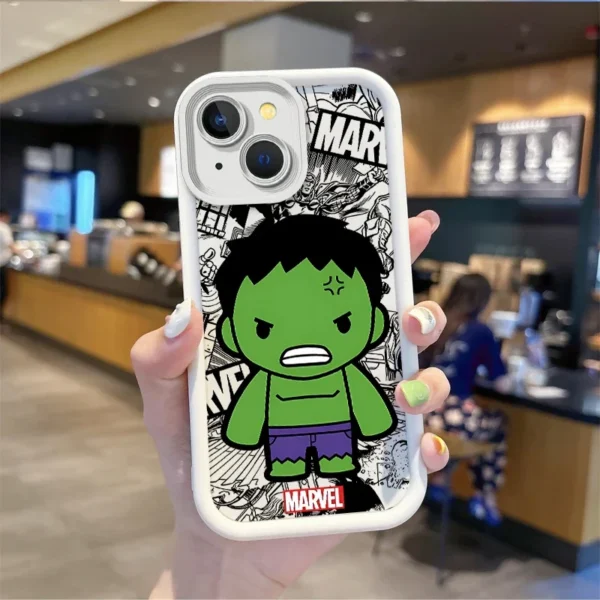 Marvel SuperHero Venom Hulk Deadpool Cartoon Phone Case for iPhone 15 14 ProMax XR XS 15 14Plus Dustproof Phone Protection Cover - Image 6