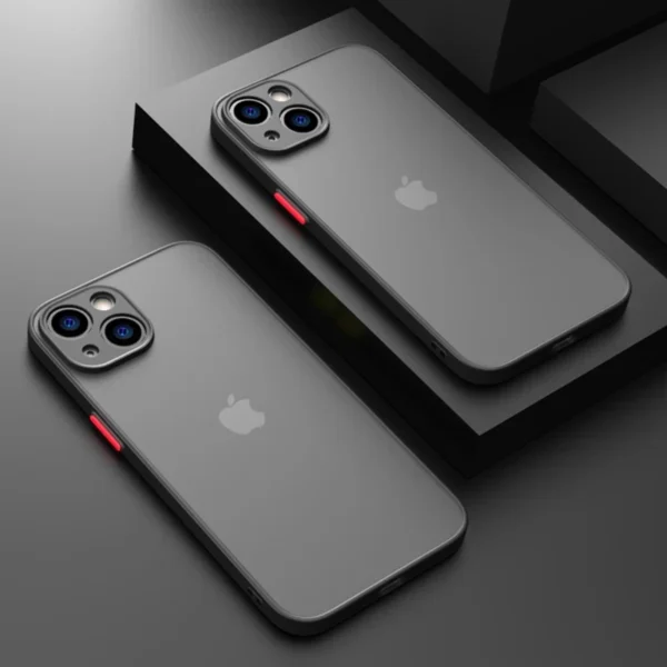 Luxury Matte Transparent TPU Square Phone Case For iPhone 15 14 13 12 11 Pro Max Mini XS XR X 8 Plus SE 2020 IPHON Hard PC Cover - Image 5