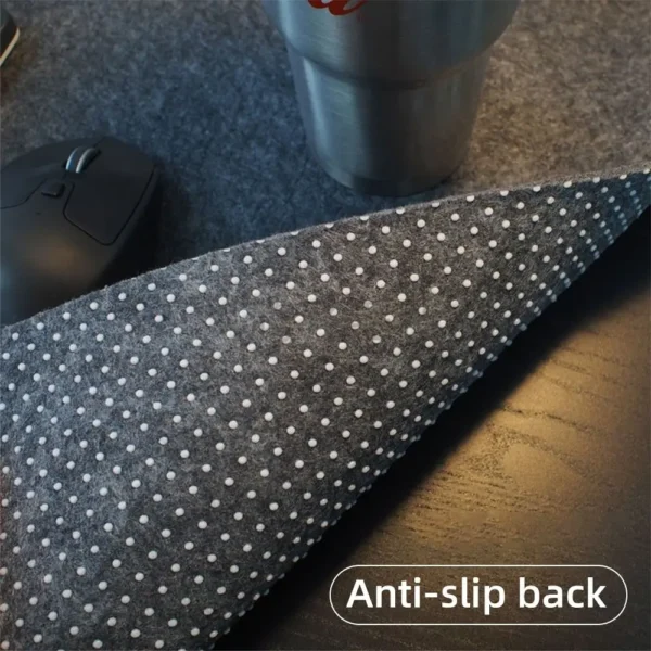 Gaming Accessories Wool Felt Mouse Pad Large Size Writing Mat Keyboard Mice Mat Non-slip Home Office Computer Desk Protector - Image 4