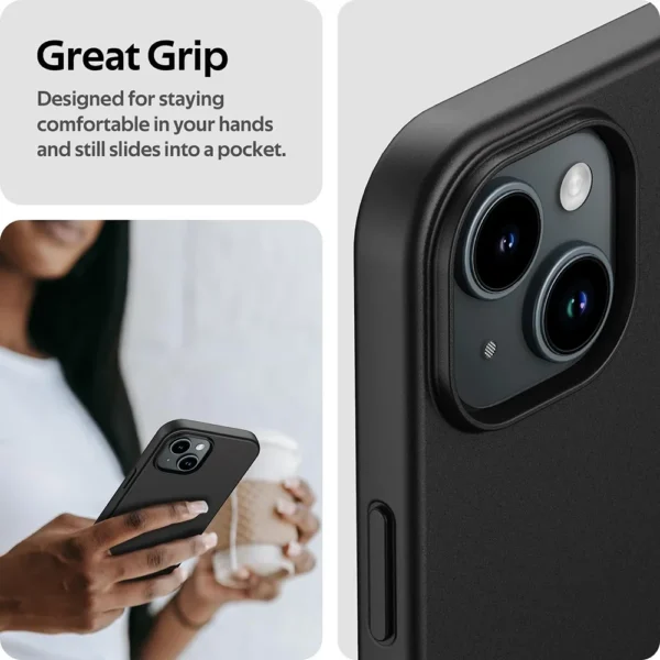 Luxury Matte Silicone Soft Case For iPhone 15 14 Plus 13 12 Mini 11 Pro XS Max X XR SE 2 3 7 8 Plus Ultra Thin Solid Black Cover - Image 6