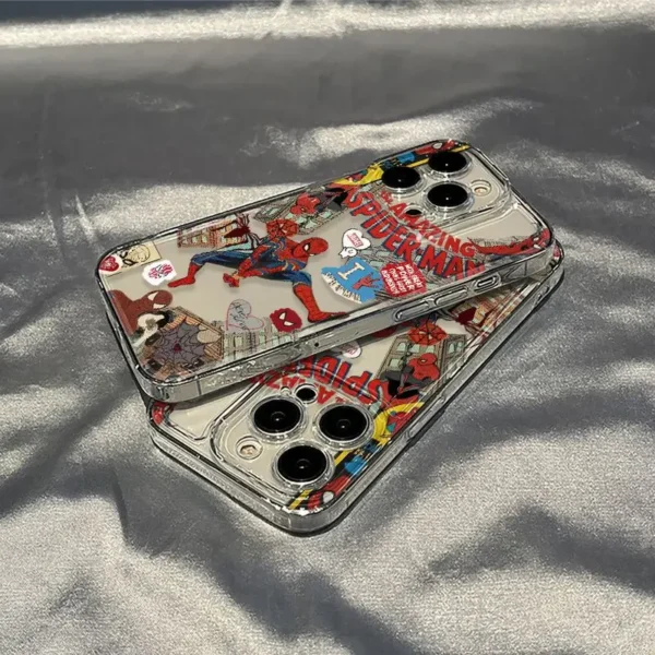Marvel Spider Man Phone Case For iPhone 16 15 14 13 12 11 Pro Max 7 8 Plus XR XS Max Shockproof Lovely Anti Drop Cover Y2K - Image 3