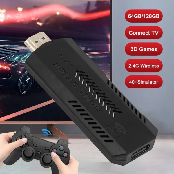 Game Stick X2 Plus Video Game Console 4K 40000 Games GD10 Plus Double Wireless Controller Gamestick Retro Games Consola - Image 3