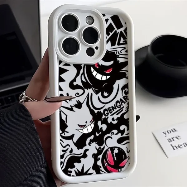 Pokemon Gengar Phone Case for iPhone 15 14 13 12 Mini 11 Pro Max XS X XR 8 7 6S 6 Plus SE 2020 Liquid Silicone Shockproof Cover - Image 6