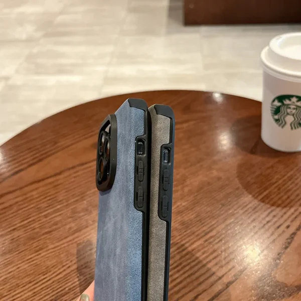 Fashion Matte Leather Silicone Case For iPhone 14 Plus 12 13 Mini 11 16 15 Pro Max 7 8 XR X XS Lens Protection Shockproof Cover - Image 5