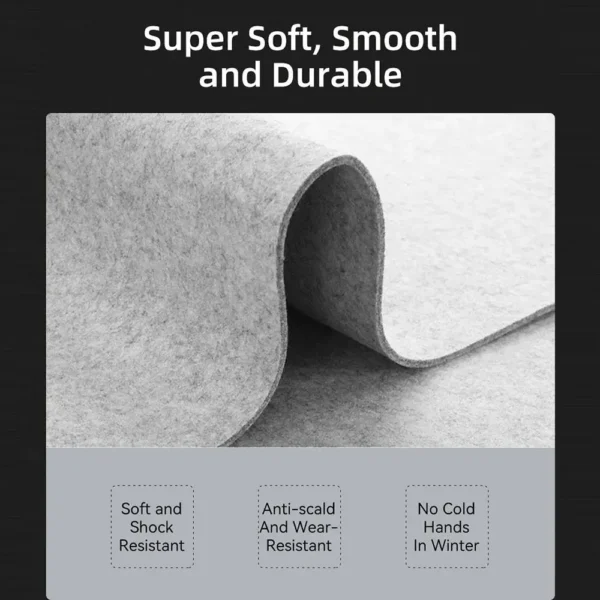 Gaming Accessories Wool Felt Mouse Pad Large Size Writing Mat Keyboard Mice Mat Non-slip Home Office Computer Desk Protector - Image 5