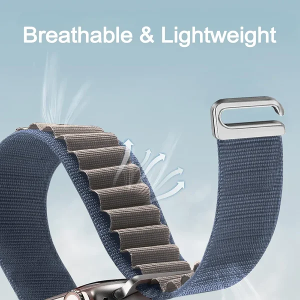 Alpine Loop Strap for Apple Watch Ultra Band 49mm 45mm 44mm 42mm 41mm 40mm Metal C-Hook Bracelets iwatch SE serie 9 8 7 6 5 4 10 - Image 2