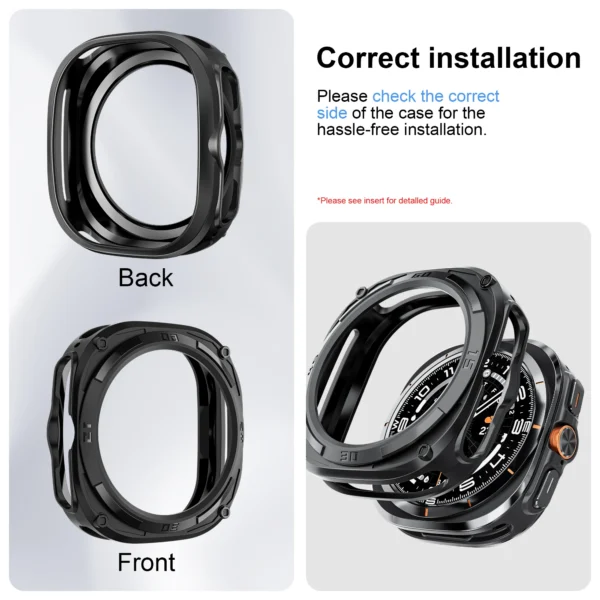 Screen protector for Samsung Galaxy Watch Ultra Case 47mm Accessories Hard PC Frame Protective Bumper Galaxy Watch Ultra cover - Image 2