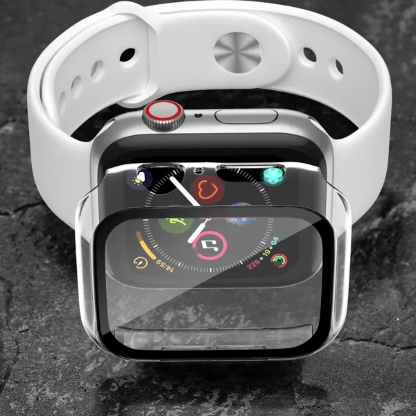 Case for Apple Watch Series 8 7 45mm 44mm 40mm iwatch 6 SE 5 4 3 42mm 38mm glass+cover Screen Protector Apple watch Accessories - Image 5