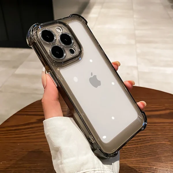Luxury Shockproof Clear Phone Case For iPhone 16 15 14 13 12 11 Pro Max XR XS 8 Plus Silicone Bumper Transparent Hard Back Cover - Image 5