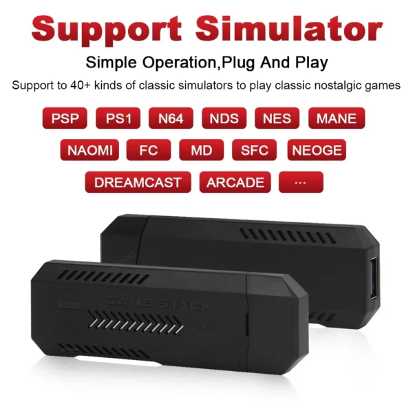 Game Stick X2 Plus Video Game Console 4K 40000 Games GD10 Plus Double Wireless Controller Gamestick Retro Games Consola - Image 2