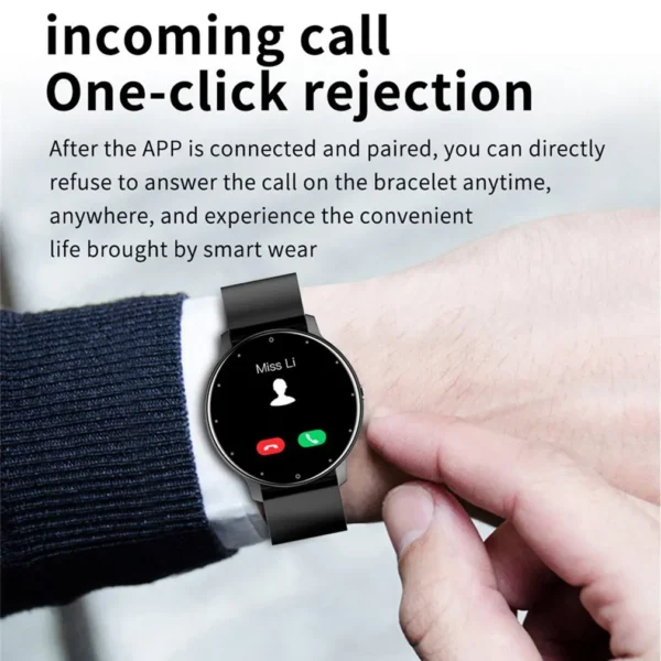 Men Smart Watch Full Touch Screen Digital Fitness Tracker IP68 Waterproof Sports Smartwatch for Women Xiaomi Huawei Phones 2023 - Image 3