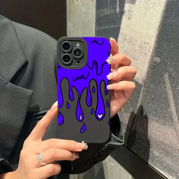 Fun Paint Graffiti Art Shockproof Silicone Phone Case For iPhone 15 14 13 12 11 16 Pro Max XS XR X 7 8 15 16 Plus SE 2020 Cover - Image 3