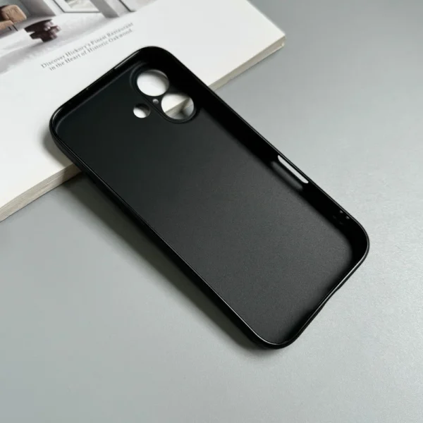 Luxury Full Black Silicone Matte Phone Case For iphone 16 15 14 13 12 11 Pro Max 16 15 14 7 8 Plus Back Cover TPU Soft Case - Image 4