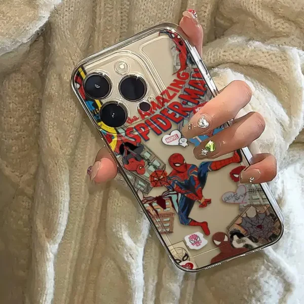 Marvel Spider Man Phone Case For iPhone 16 15 14 13 12 11 Pro Max 7 8 Plus XR XS Max Shockproof Lovely Anti Drop Cover Y2K - Image 4