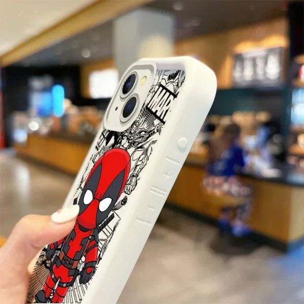 Marvel SuperHero Venom Hulk Deadpool Cartoon Phone Case for iPhone 15 14 ProMax XR XS 15 14Plus Dustproof Phone Protection Cover - Image 3