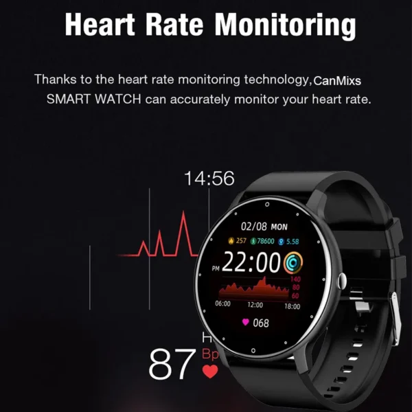 Men Smart Watch Full Touch Screen Digital Fitness Tracker IP68 Waterproof Sports Smartwatch for Women Xiaomi Huawei Phones 2023 - Image 2