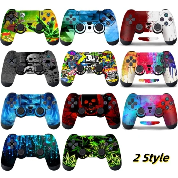 Skin Sticker For SONY PlayStation 4 PS4 Console Gameing Joystick Protective Anti-slip Case Stickers Controller Game Accessories