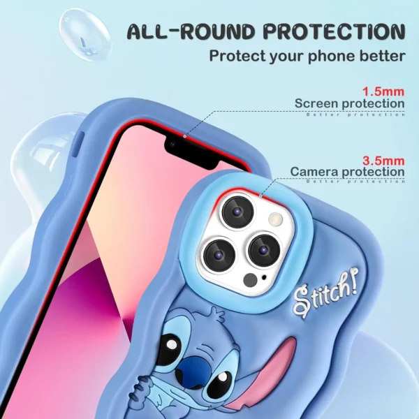Silicone Wave Stitch Soft Cover Case For iPhone 16 15 14 13 12 11 Pro Plus mini Max Xs XR 6 7 8 SE - Image 6