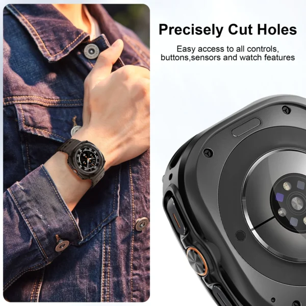 Screen protector for Samsung Galaxy Watch Ultra Case 47mm Accessories Hard PC Frame Protective Bumper Galaxy Watch Ultra cover - Image 5