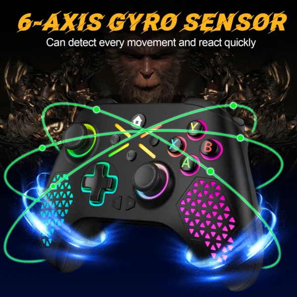 Wireless Gamepad For Xbox One ,Xbox Seris S ,Xbox Series X Console Win 7 8 10 Dual Vibra With Six Axis Gyroscope Game Controller - Image 2