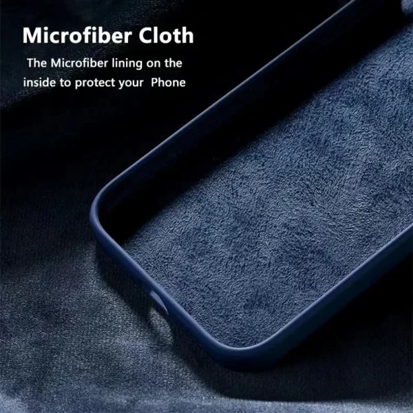 Original Liquid Silicone Phone Case for iPhone 15 16 14 13 12 11 Pro Max Apple Cases for iPhone 12 13 11 14 15 Full Logo Cover - Image 4