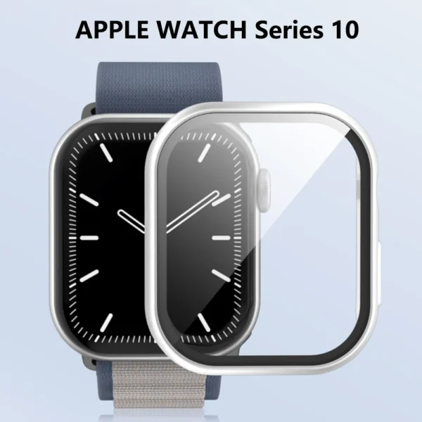 Tempered Glass+Cover For Apple Watch 10 42mm 46mm Matte Hard PC bumper Screen Protector Case iWatch series 10 42/46 Accessories - Image 5