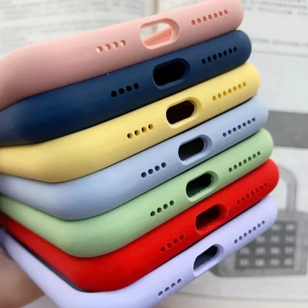 Original Official Silicone Case For Apple iPhone 14 13 12 15 Pro Max Cases For iPhone 14 15 Plus 13 12 11 Case Logo Full Cover - Image 6
